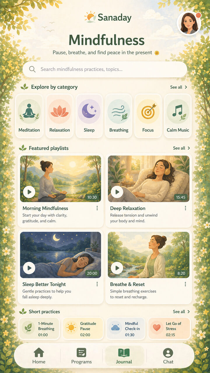 Sanaday mindfulness